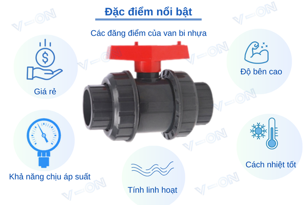 Điểm nổi bận của van bi nhưa so với các loại van bi khác