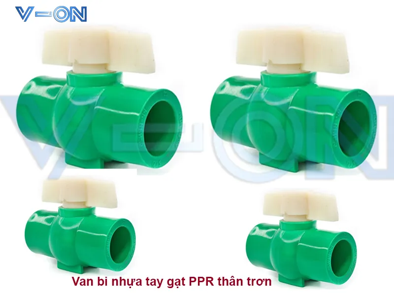 Van bi nhựa tay gạt PPR thân trơn