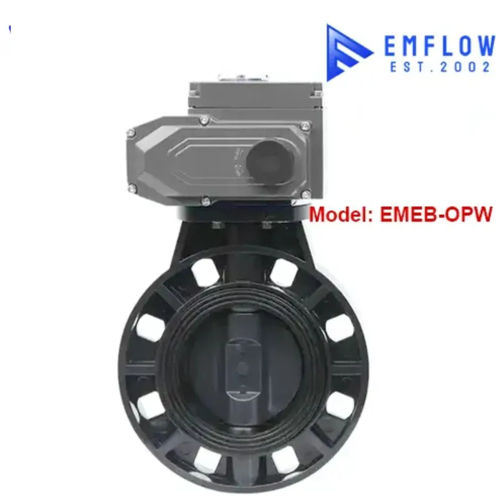 Van bướm nhựa điều khiển điện EM-Flow EMEB-OPW