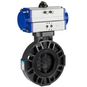 Van bướm nhựa PVC điều khiển khí nén Wooken