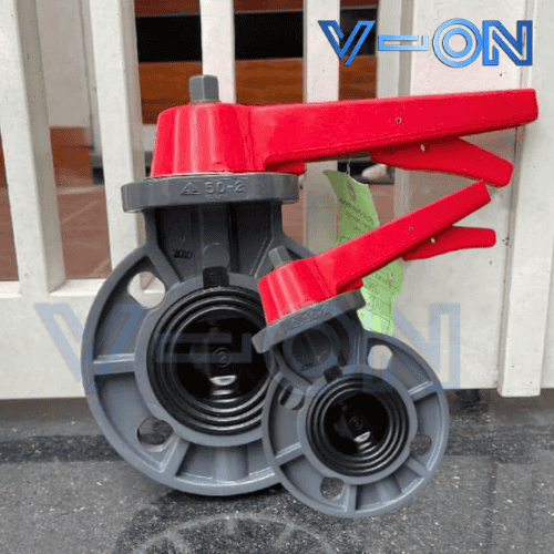 van bướm nhựa tay gạt dn50