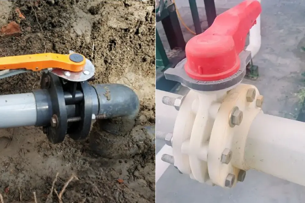 Ứng dụng của van bướm nhựa tay gạt Sanking