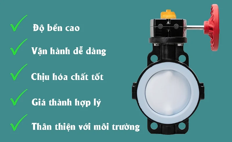Ưu điểm của van bướm nhựa Asahi type 55