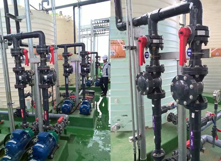 Ứng dụng van 1 chiều mặt bích