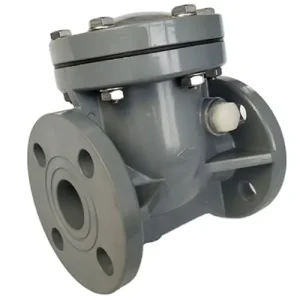 Van 1 chiều lá lật mặt bích PVC