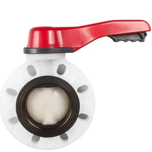 Van bướm nhựa tay gạt PVDF