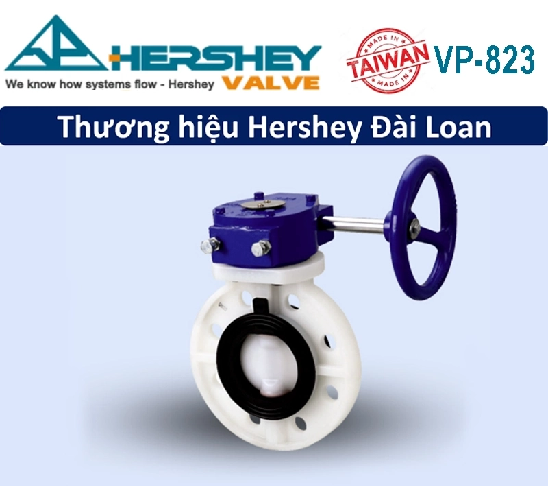 Van bướm nhựa tay quay Hershey VP-823