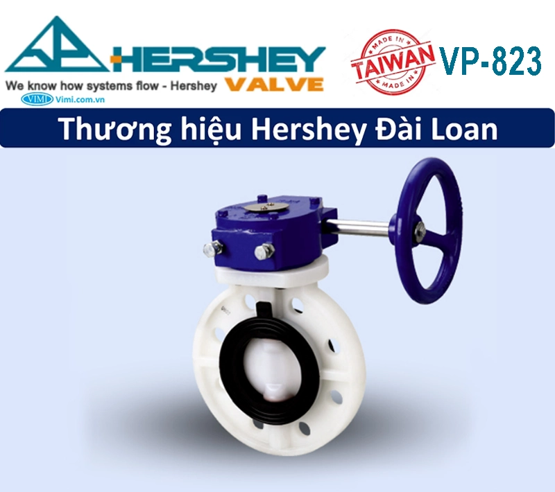 Van bướm nhựa tay quay Hershey VP-823