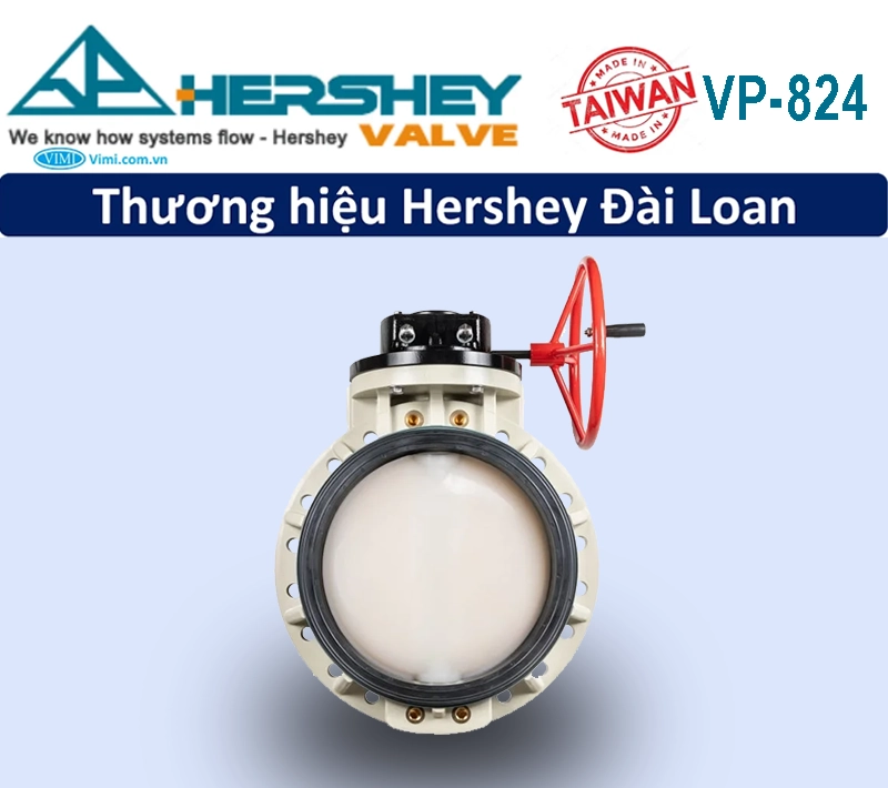 Van bướm nhựa tay quay Hershey VP-824