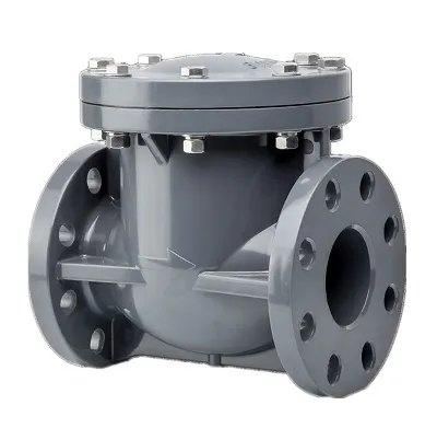 Van một chiều nhựa mặt bích lá lật
