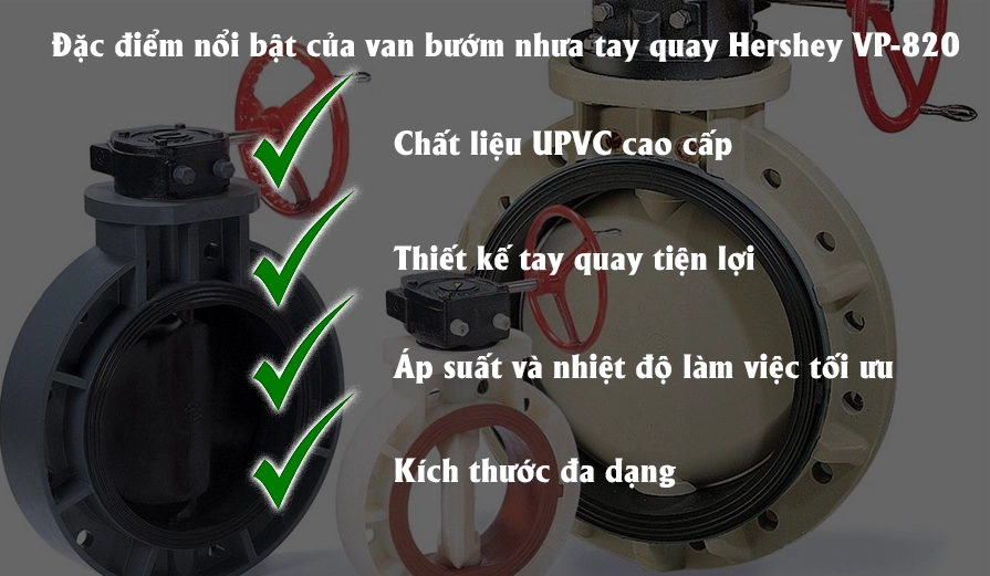 Đặc điểm nổi bật cảu van tay quay Hershey