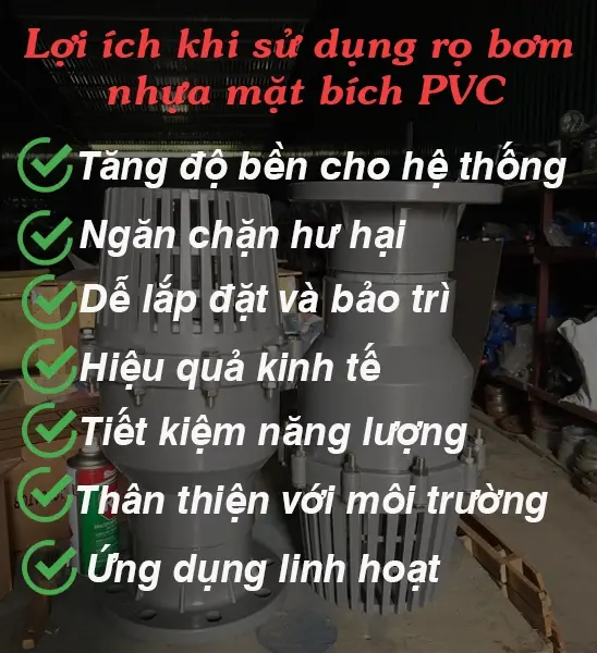 Lợi ích khi sử dụng rọ bơm nhựa mặt bích PVC