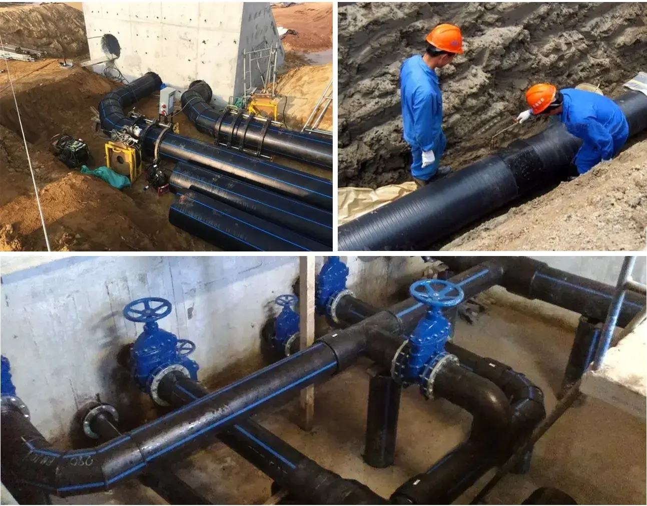 Phạm vi làm việc của nắp bịt HDPE trong đường ống