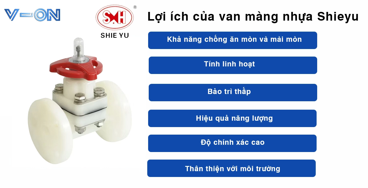 Lợi ích của van màng nhựa Shieyu