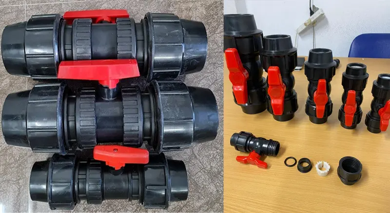 Hình ảnh van bi HDPE