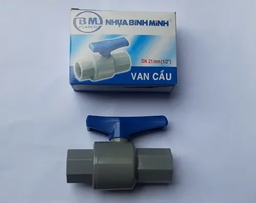 Hình ảnh van cầu nhựa PVC Bình Minh