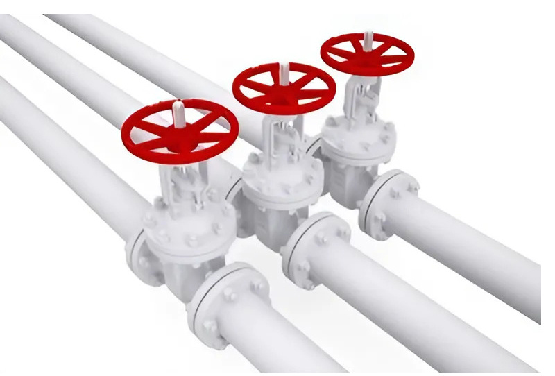 Hình ảnh van cầu nhựa PVDF đang hoạt động