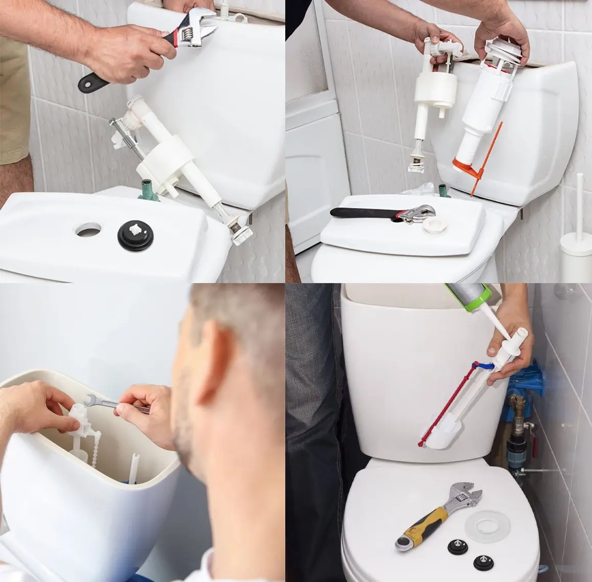 Hướng dẫn thay thế van phao bồn cầu cũ trong hệ thống nhà vệ sinh