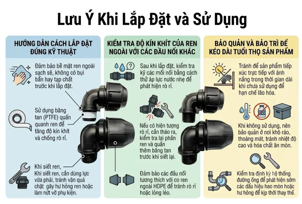 Lưu Ý Khi Lắp Đặt và Sử Dụng.