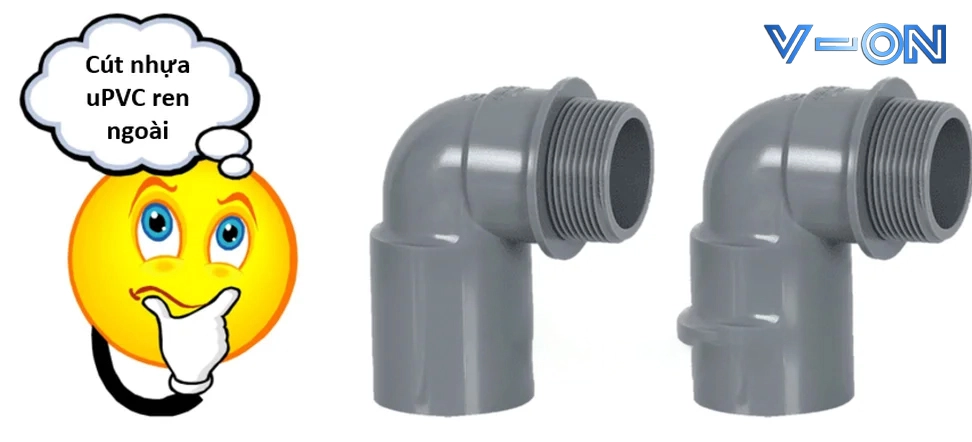 Đặc điểm cút nhựa uPVC ren ngoài