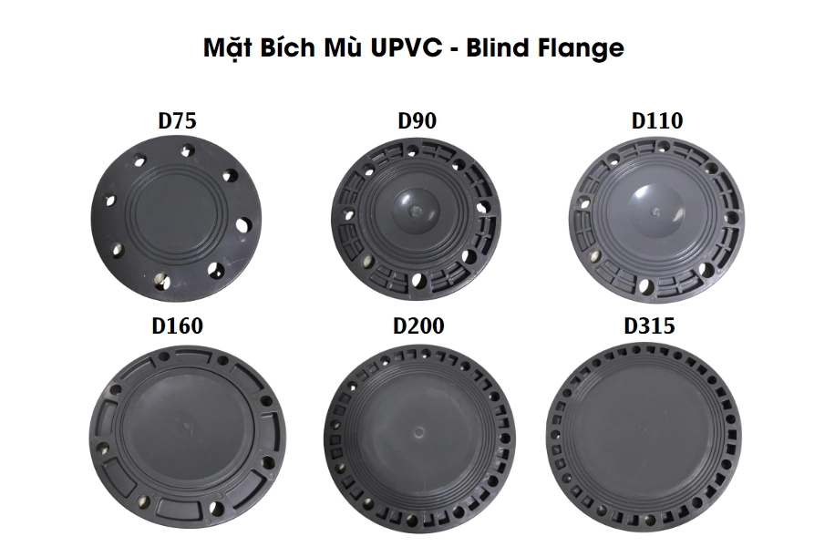 Hình ảnh Mặt Bích Mù Nhựa uPVC