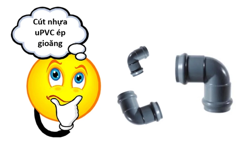 Hình ảnh cút nhựa uPVC ép gioăng