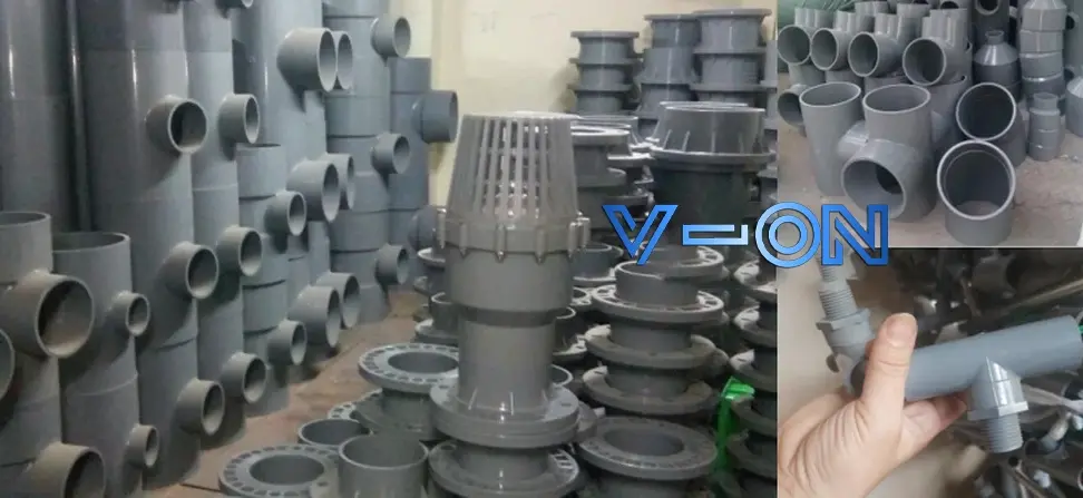 Kho tê nhựa uPVC ren ngoài đồng