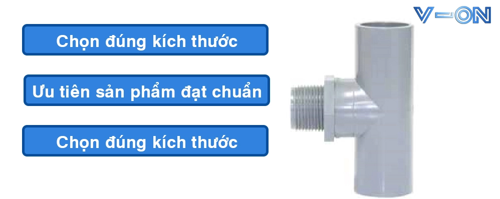 Kinh nghiệm chọn mua và lắp đặt tê uPVC ren ngoài