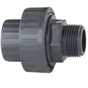 Rắc co nhựa uPVC đầu ren ngoài dán keo