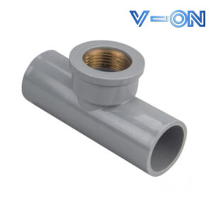 Tê nhựa uPVC ren trong đồng
