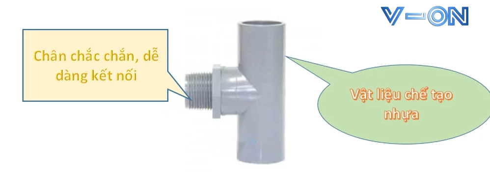 Ưu điểm của tê nhựa uPVC ren ngoài