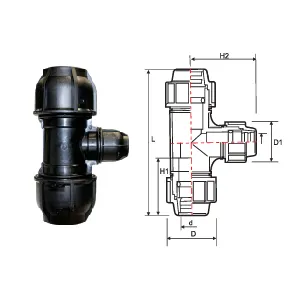 Hình ảnh cấu tạo te đều HDPE