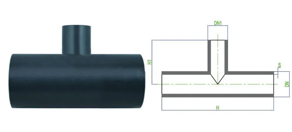Kích thước tê thu hàn Dekko HDPE