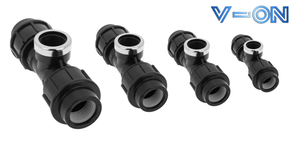 Tê một đầu ren trong HDPE đa dạng kich thước