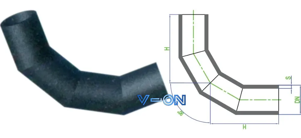 Thông số nối góc 90 độ Dekko HDPE
