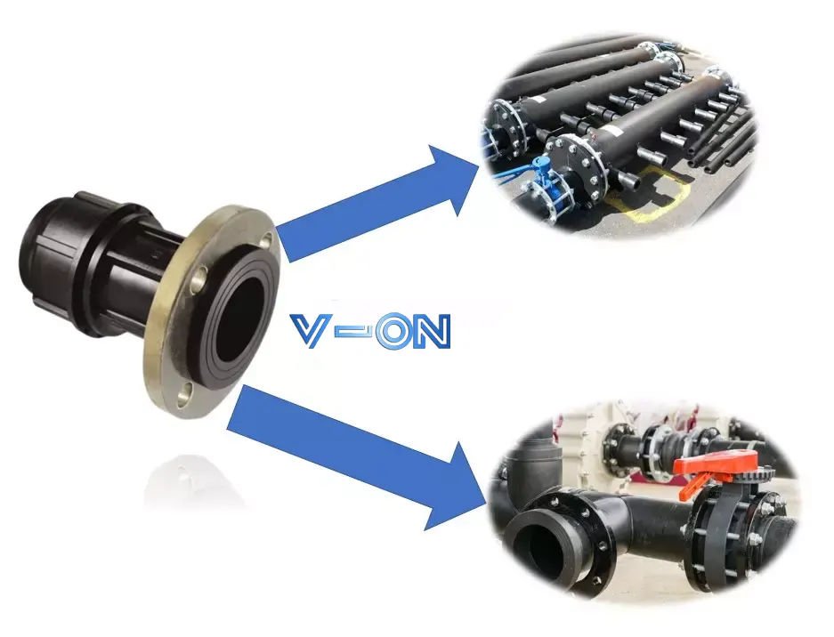 Ứng dụng của măng sông mặt bích HDPE