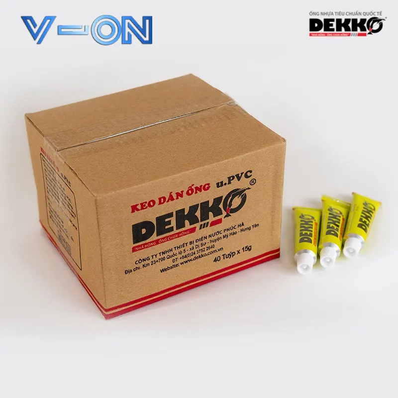Hình ảnh keo dán nhựa Dekko