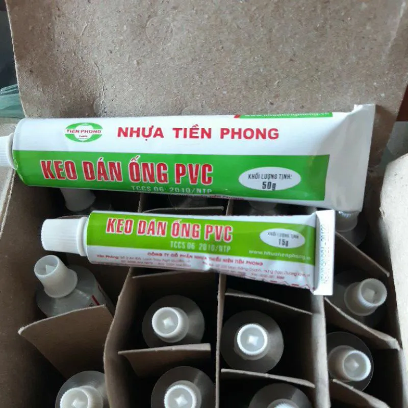 Hình ảnh thực tế của Keo Dán Ống Nước PVC 50g Tiền Phong