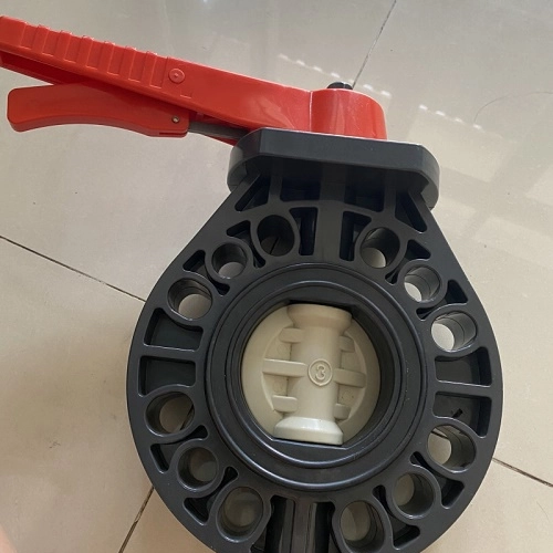 Hình ảnh Van bướm nhựa tay gạt UPVC đĩa PP