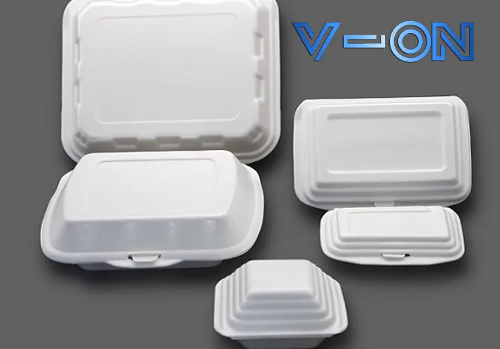 Hộp xốp đựng cơm dùng 1 lần đuwọc làm từ vật liệu nhựa PS