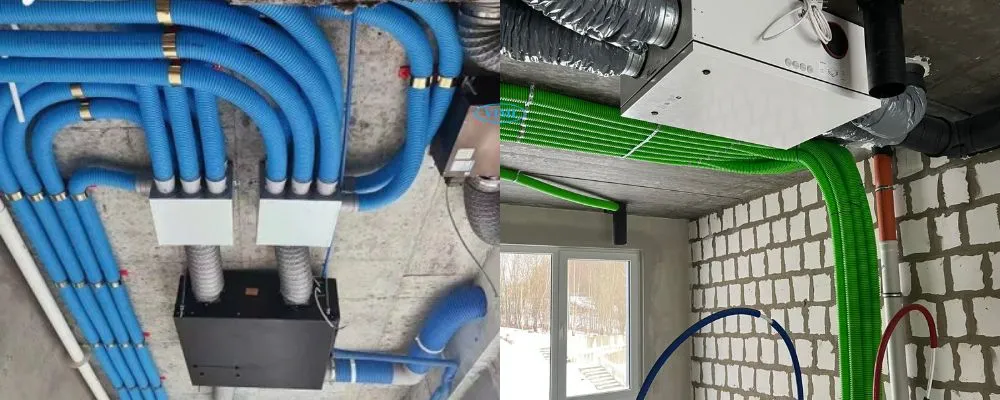 Ống gân xoắn HDPE nối ống gió