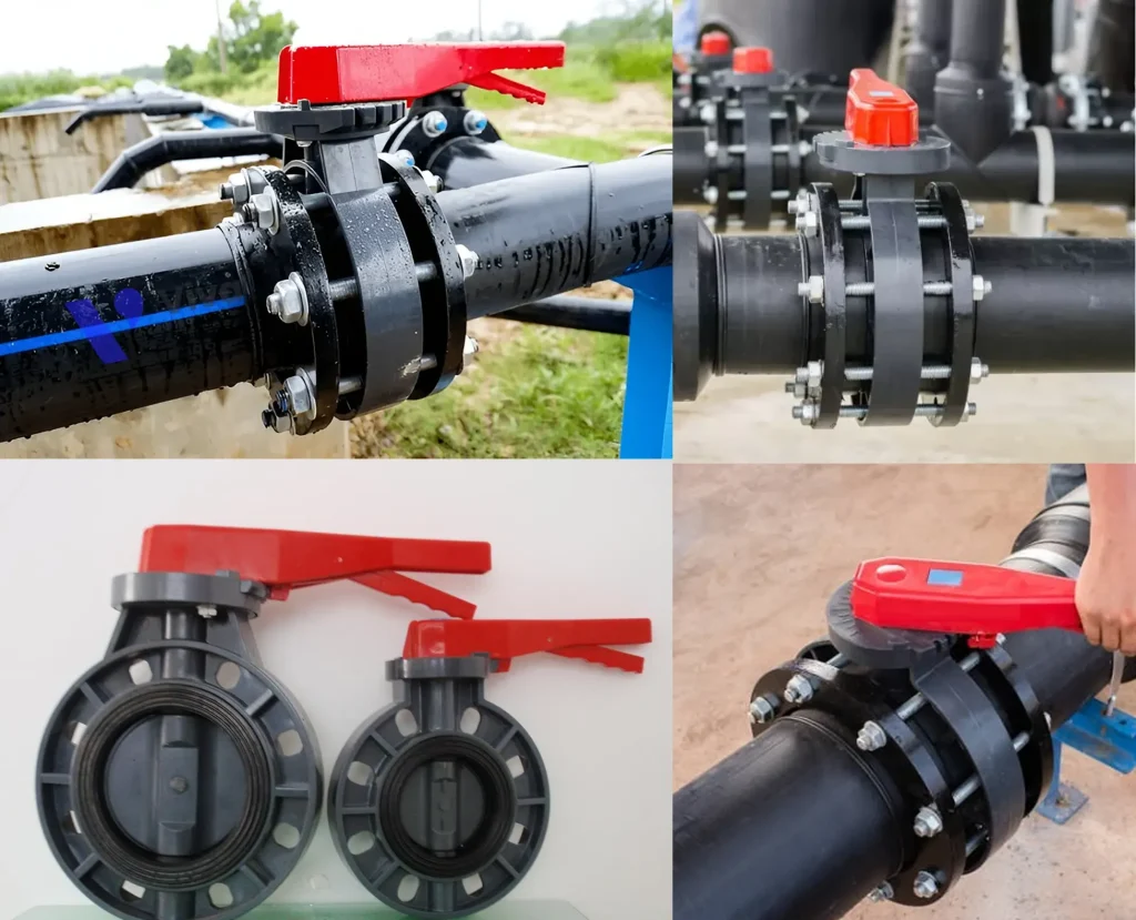 Van bướm nhựa Asahi trong hệ thống sử lý nước thải
