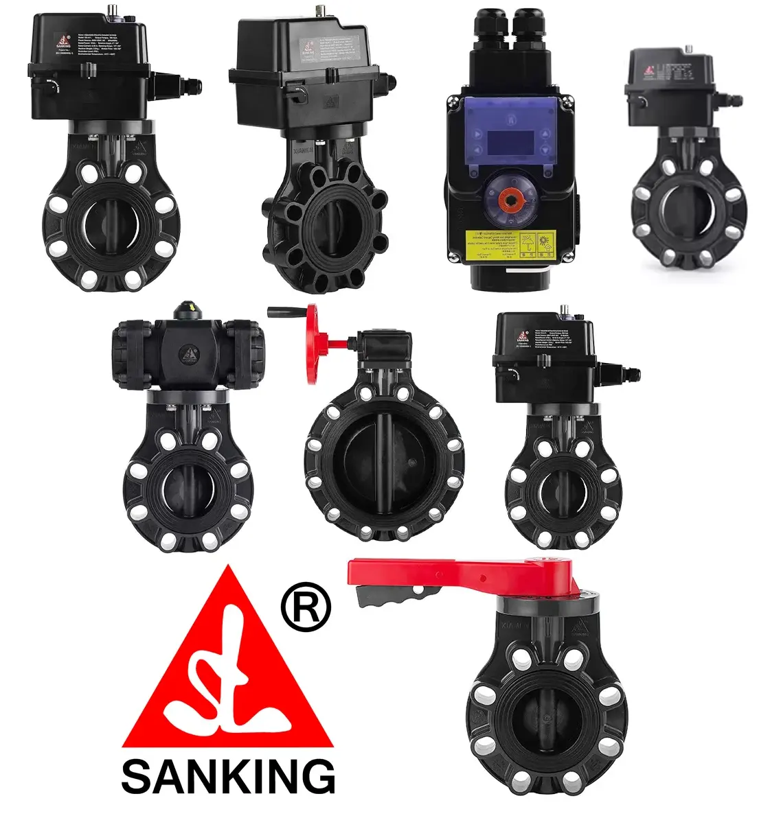 Van bướm nhựa Sanking với khả năng chống ăn mòn vượt trội trong môi trường axit, kiềm và các hóa chất mạnh