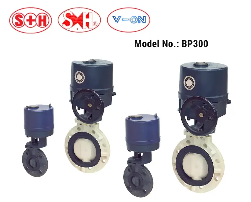 Van bướm nhựa điều khiển điện Shieyu Model BP300