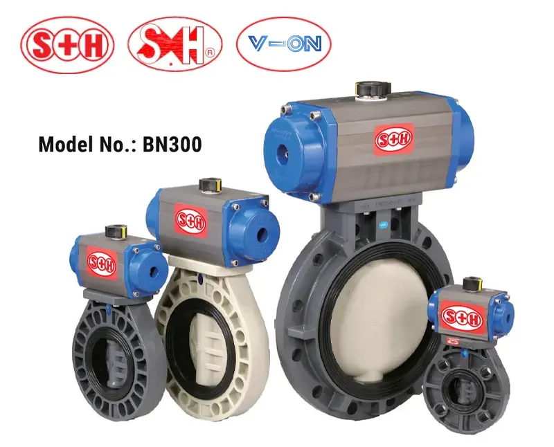 Van bướm nhựa khí nén Shieyu Model BN300.