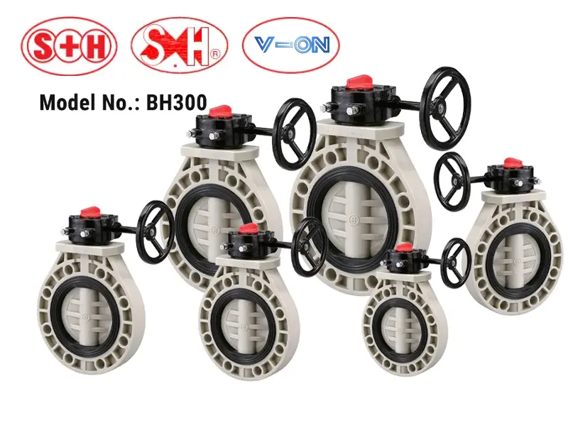 Van bướm nhựa tay quay Shieyu Model BH300.