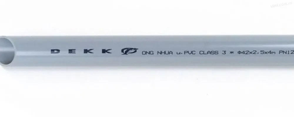 Cấp áp suất của ống uPVC Dekko hệ BS