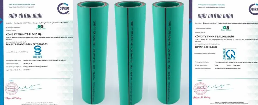 Tiêu chuẩn áp dụng cho ống GS PPR 3 lớp PN20