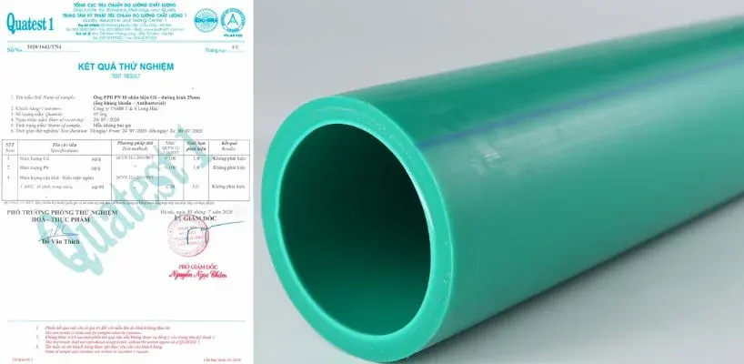 Tiêu chuẩn ống GS PPR kháng khuẩn