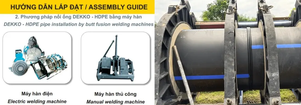 Tiêu chuẩn sản xuất ống HDPE Dekko